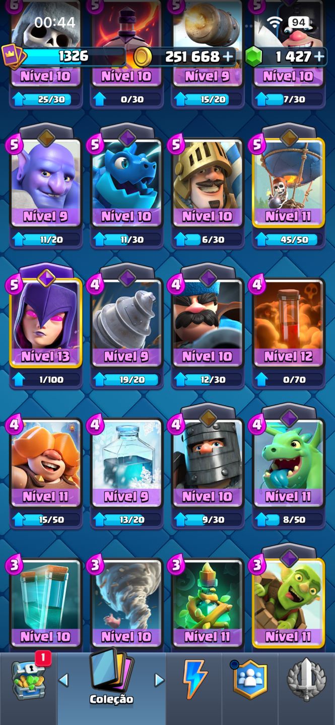 CONTA DE BRAWL STARS + CLASH ROYALE UPADAS