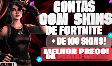 Contas fortinite com 140 skins