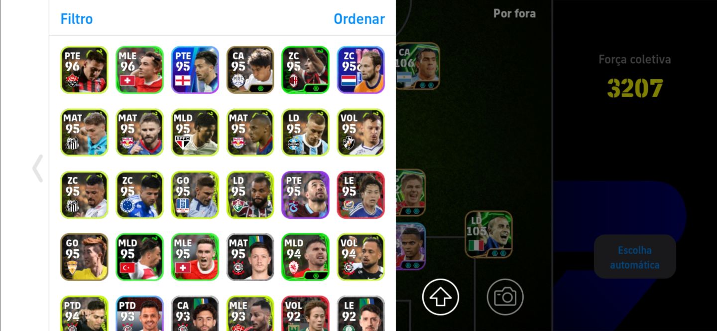 Conta Efootball com 3207 de força MOBILE