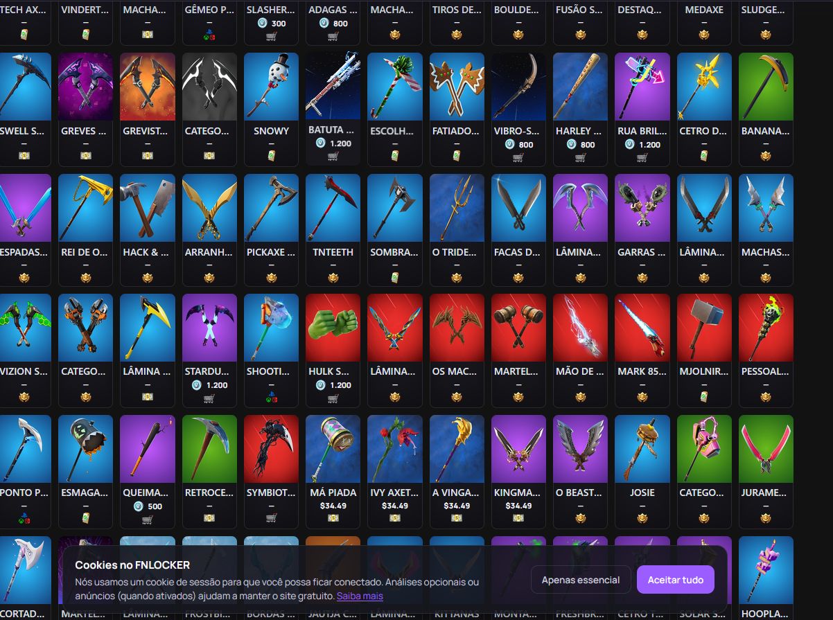 Conta FORTNITE 387 Skins + salve o mundo (V-BUCKS) FULL ACESSO