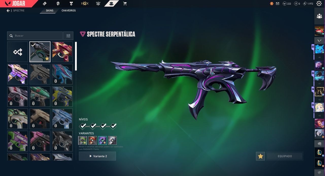 Conta valorant pacote aeris e phantom champions 2026