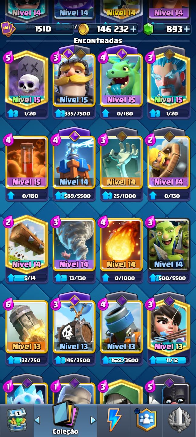 Conta de Clash Royale arena 25.