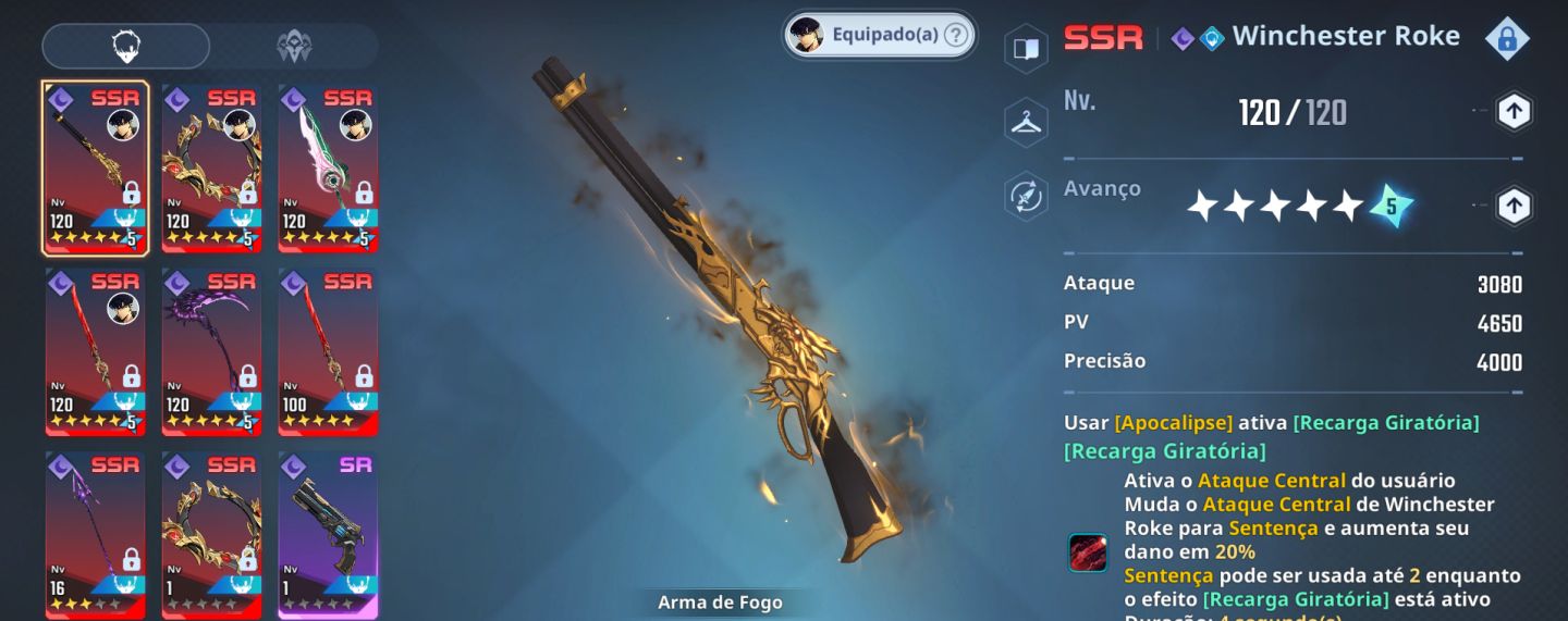 CONTA END GAME - SKIN LENDARIA - SKIN DE OFICINA - TODOS HUNTERS C5-10