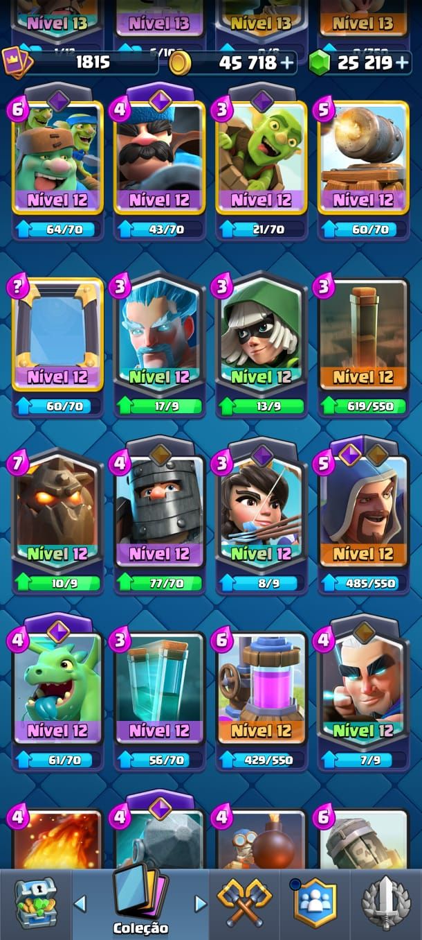 Conta Clash Royale, 12500 de Troféu, Mais de 24mil em gema.