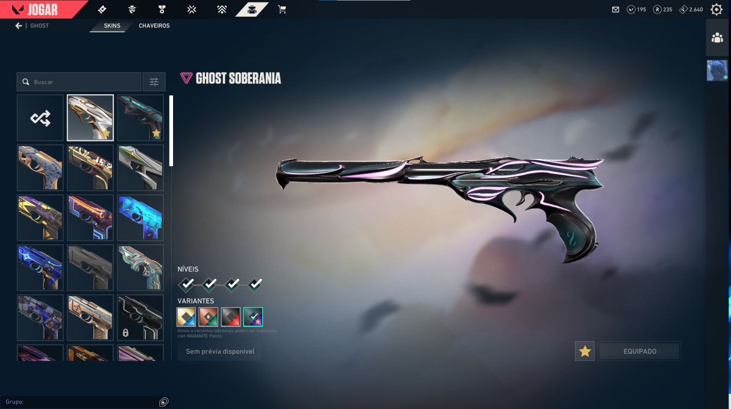 Conta Valorant com varias skins raras e normais o primeiro Mundial completo