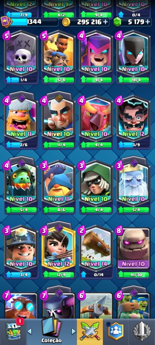 CONTA CLASH ROYALE + BRAWL STARS + CLASH OF CLÃNS