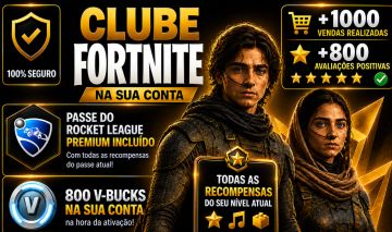 CLUBE FORTNITE (NA SUA CONTA) ( LEIA A DESCRICAO) !