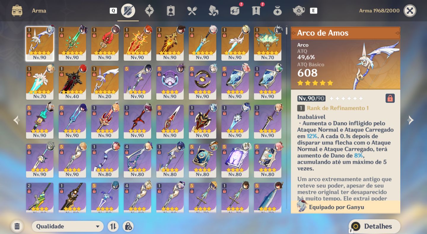 Conta Genshin Impact faz end games + Skin da Hutao