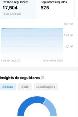 CONTA 17K DE SEGUIDORES REAIS ALTA QUALIDADE E ENGAJAMENTO (+GARANTIA+PROMOÇÃO