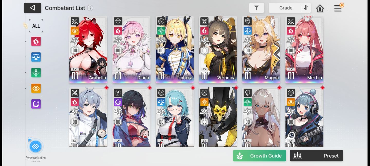 CONTA DE STARTER COM 6 PERSONAGENS 5 + 2 SELETORES