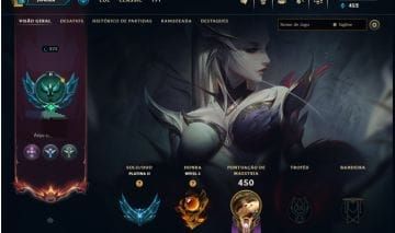 Conta de lol de 2015, 259 skins, 66 legadas e 3 ult, diversos itens de evento