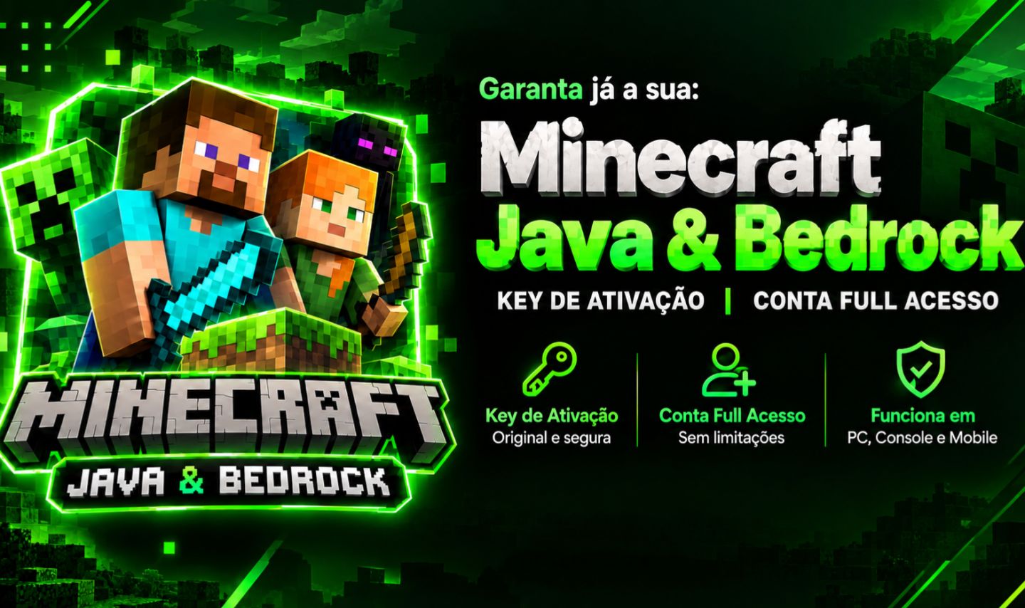Conta Minecraft [Compartilhada]- Java e Bedrock (Entrega rápida)