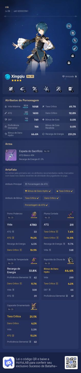 CONTA DE GENSHIN PREÇO DESAPEGO SUPER BARATA