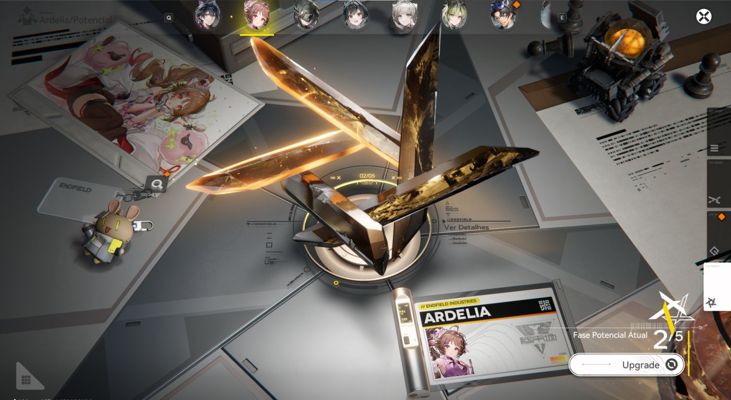 Arknights: Endfield Conta inicial com: Si + Laev + Bis, Gilberta e 8k de Oururub