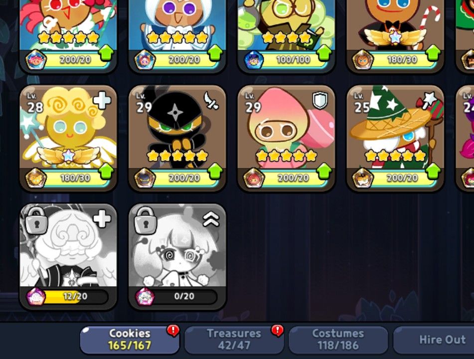 Cookie run kingdom acc(almost ALL cookies and limites caracteres)