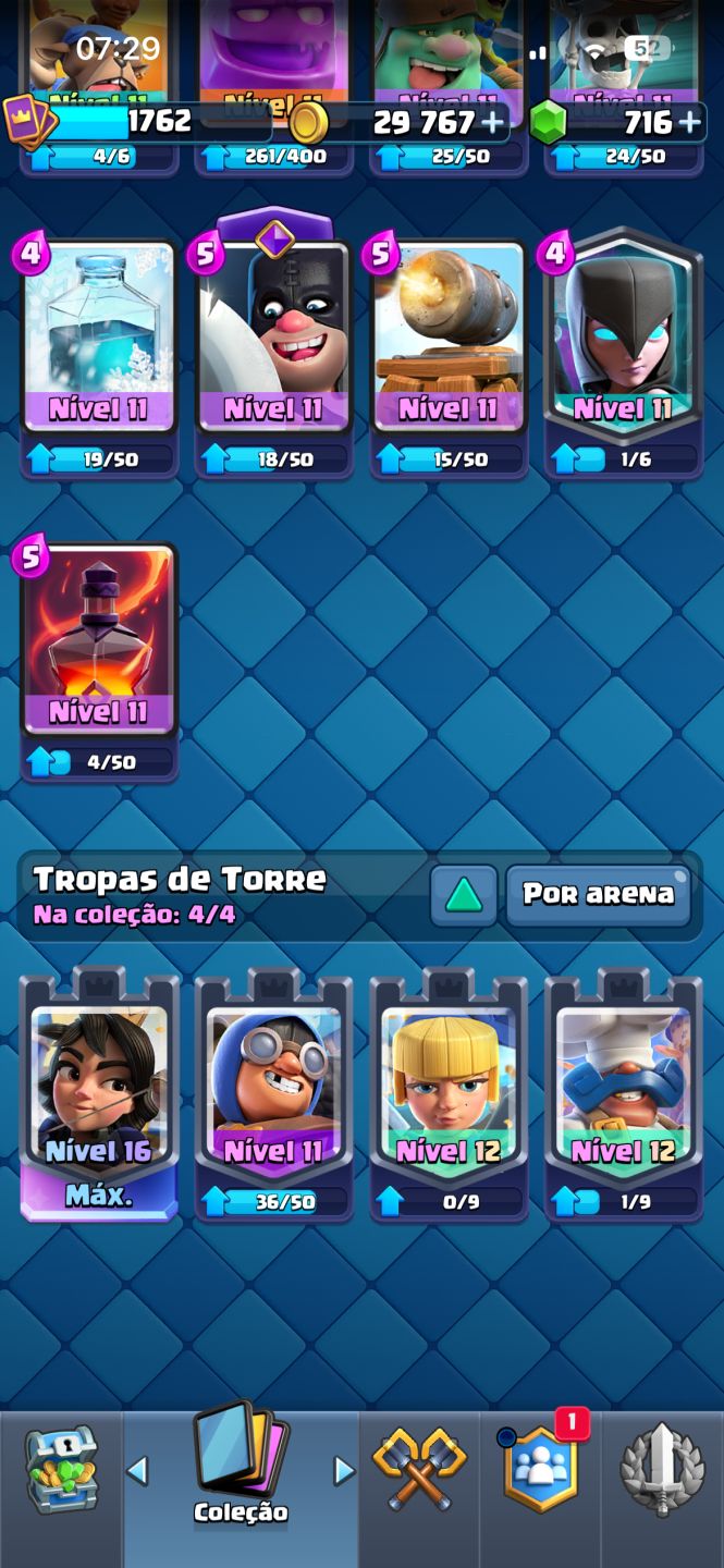 Conta Clash Royale 13.200 Troféus| Todas as Cartas | 20 Evoluções | 11 Nivel Max