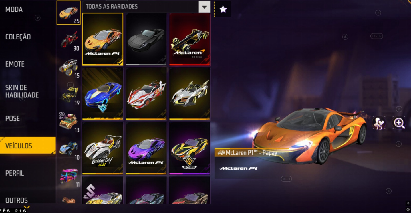 CONTA FREEFIRE GEMADA PRIME 8