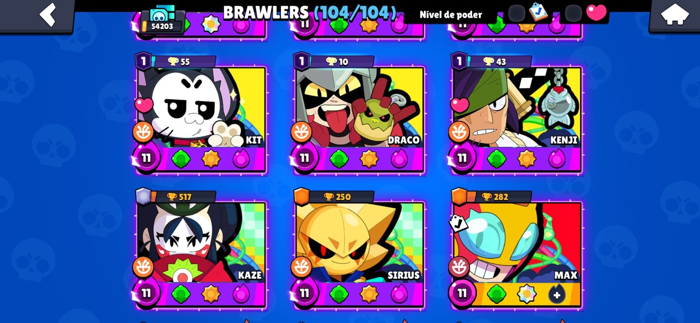 CONTA DE BRAWL STARS MUITO UPADA