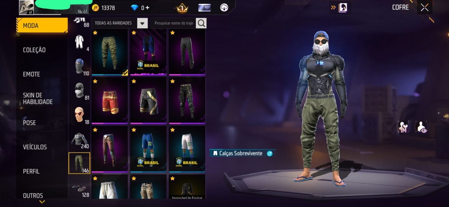CONTA DE FREE FIRE - LEVEL 61 | PRIME 3