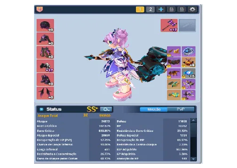 CONTA END GAME De GRAND CHASE/ Clvl650