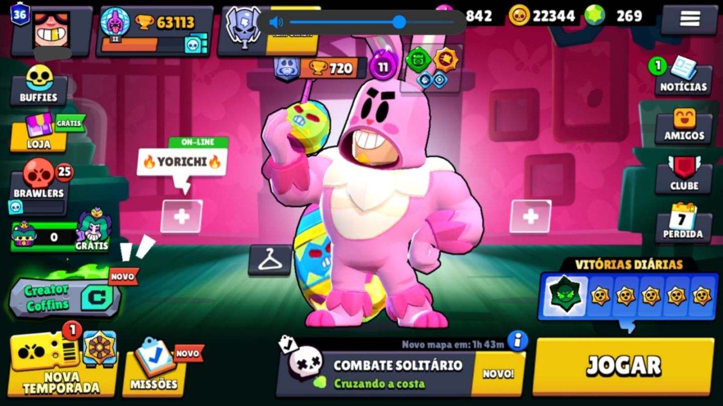 Conta Brawl Stars Veterana (2018) | 63k Troféus | 106 Brawlers