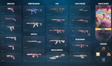 CONTA VALORANT VÁRIAS SKINS (CHAMPIONS, AERIS, FLORETÉREA E MUITO MAIS)