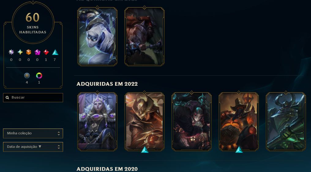 Conta de lol + vava