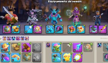 Conta clash of clans cv 16 semi full