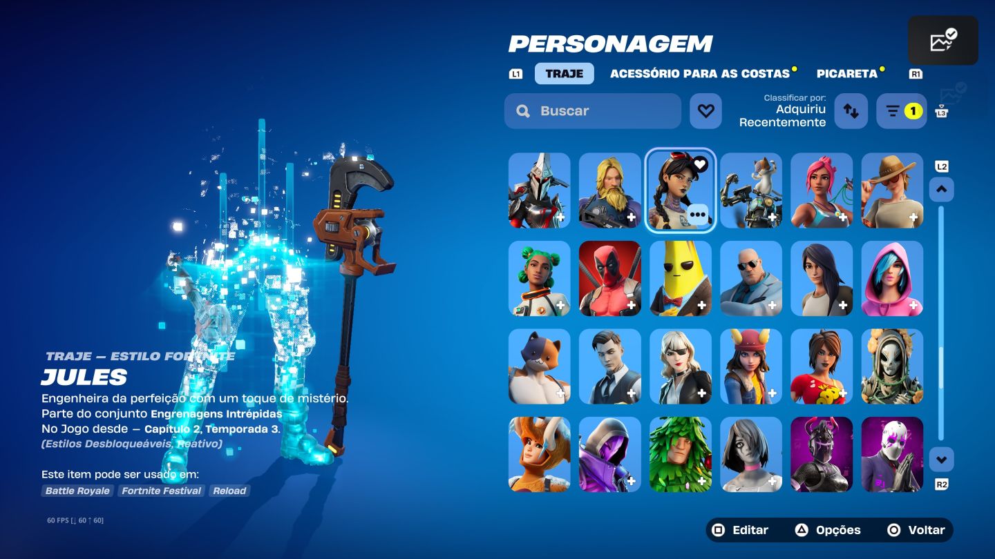 CONTA FORTNITE , RARA +140 SKINS INCLUSO PASSES DE BATALHAS E DANÇAS RARAS
