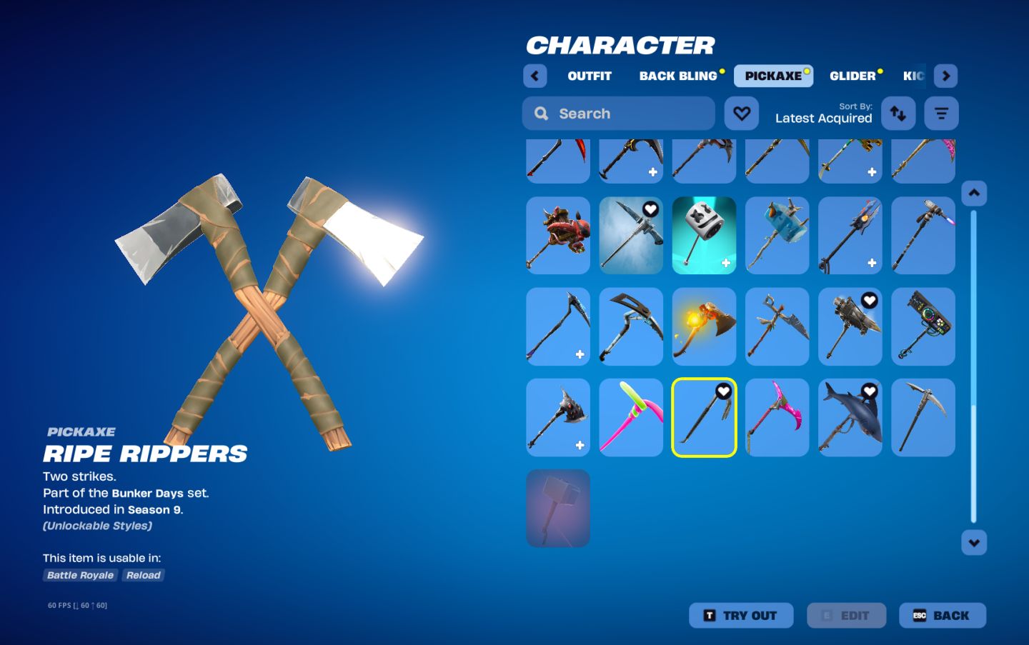 Conta fortnite 129 skins