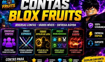 Contas Blox Fruits Full e End Game | Entrega Rápida