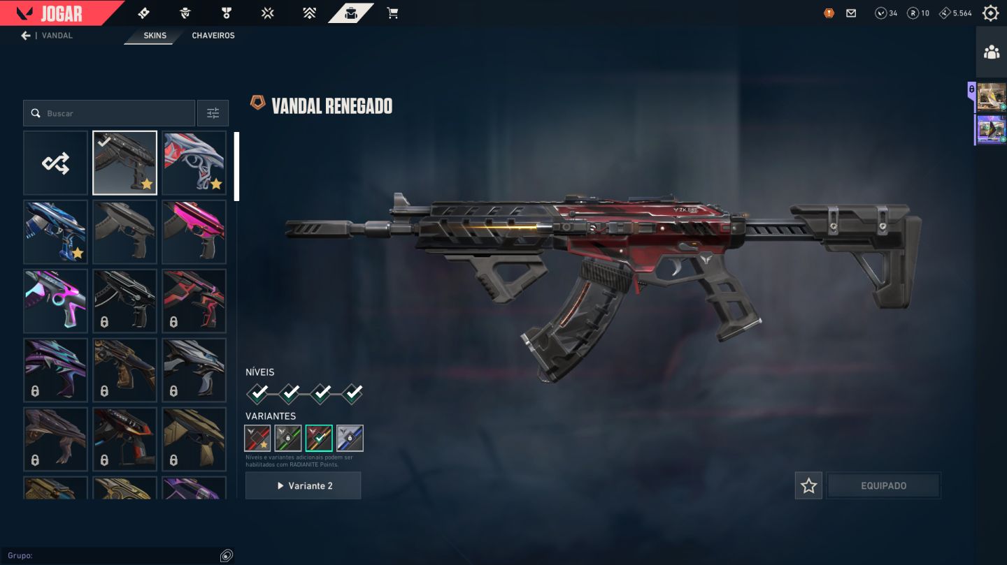 CONTA VALORANT FULL ACESSO EX IMORTAL LOTADA DE SKINS + DADOS DE RECUPERAÇÃO