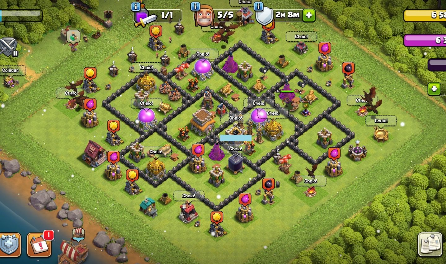 Conta de Clash of Clans CV8 Full