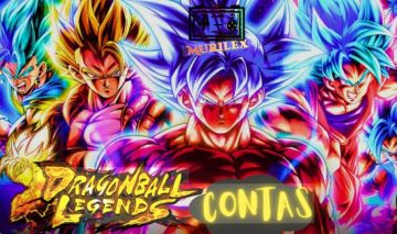 Conta dragon ball legends com vários personagens