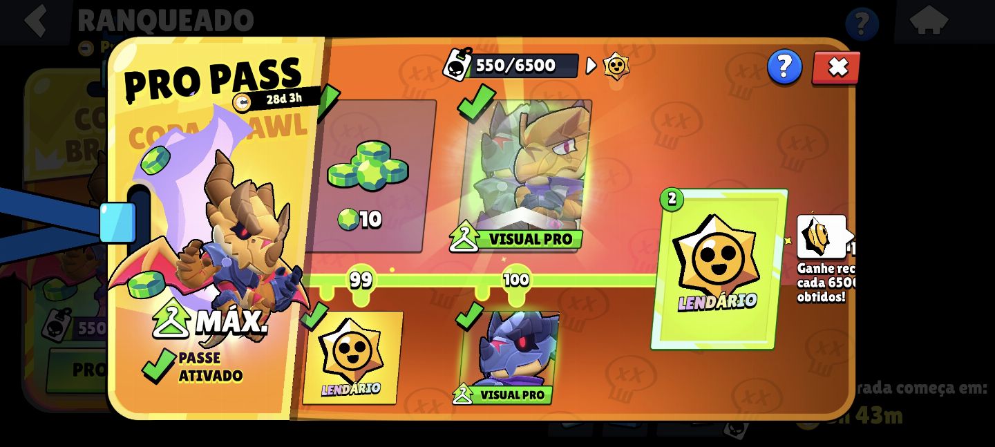 Conta de brawl stars criada desde 2018 com todos os bralwers até o momento