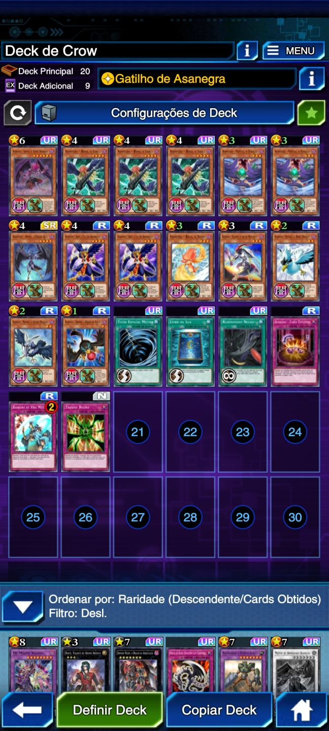 Conta starter duel links gemada 15 mil gemas 700 chips 4 ur dos sonhos e 4 sr
