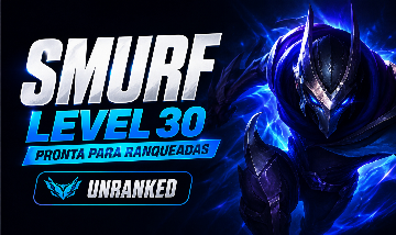 Conta LoL Level 30 Smurf lvl - Nível Unranked, Ouro, Platina e Esmeralda