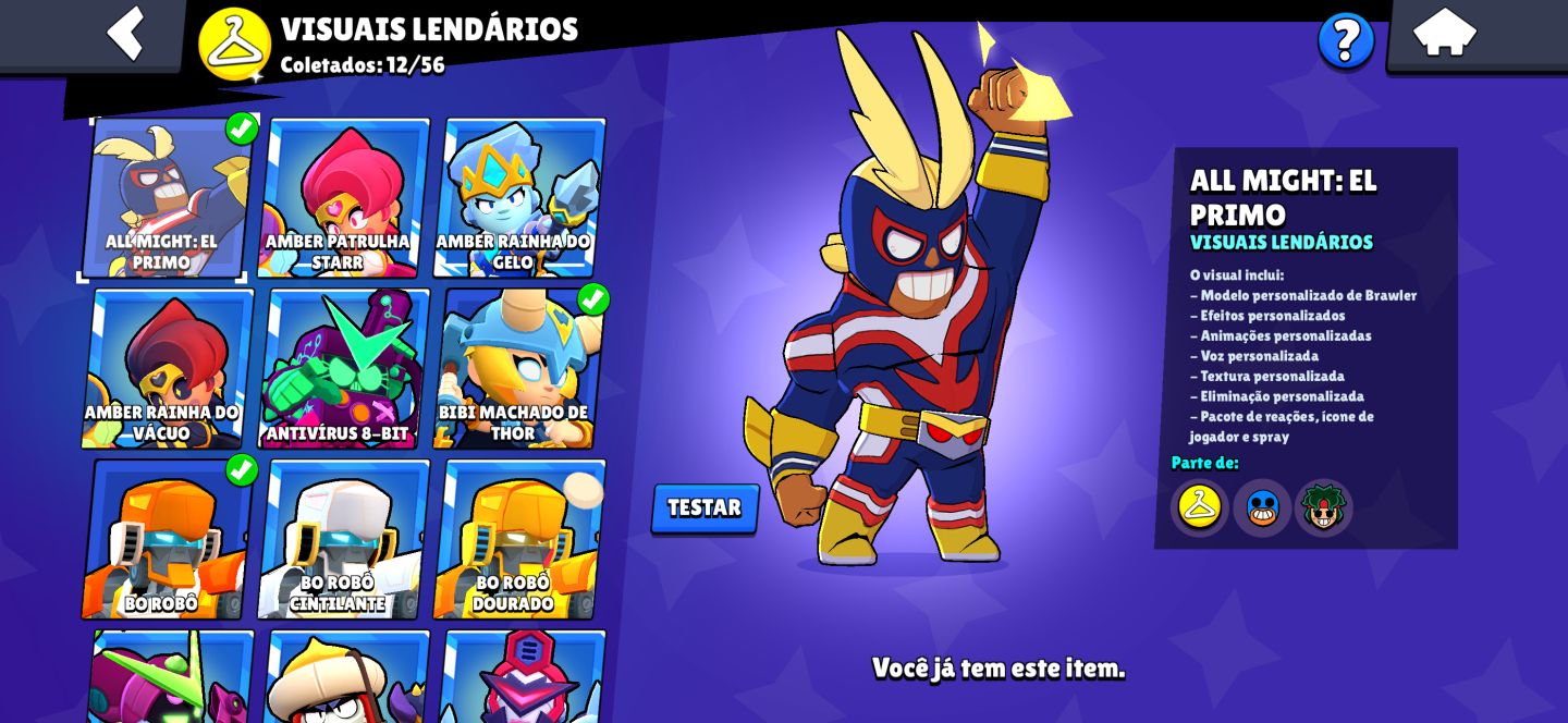 Conta BRAWL STARS TODOS OS BRAWLERS | 28.983 TROFÉUS - MUITAS SKINS
