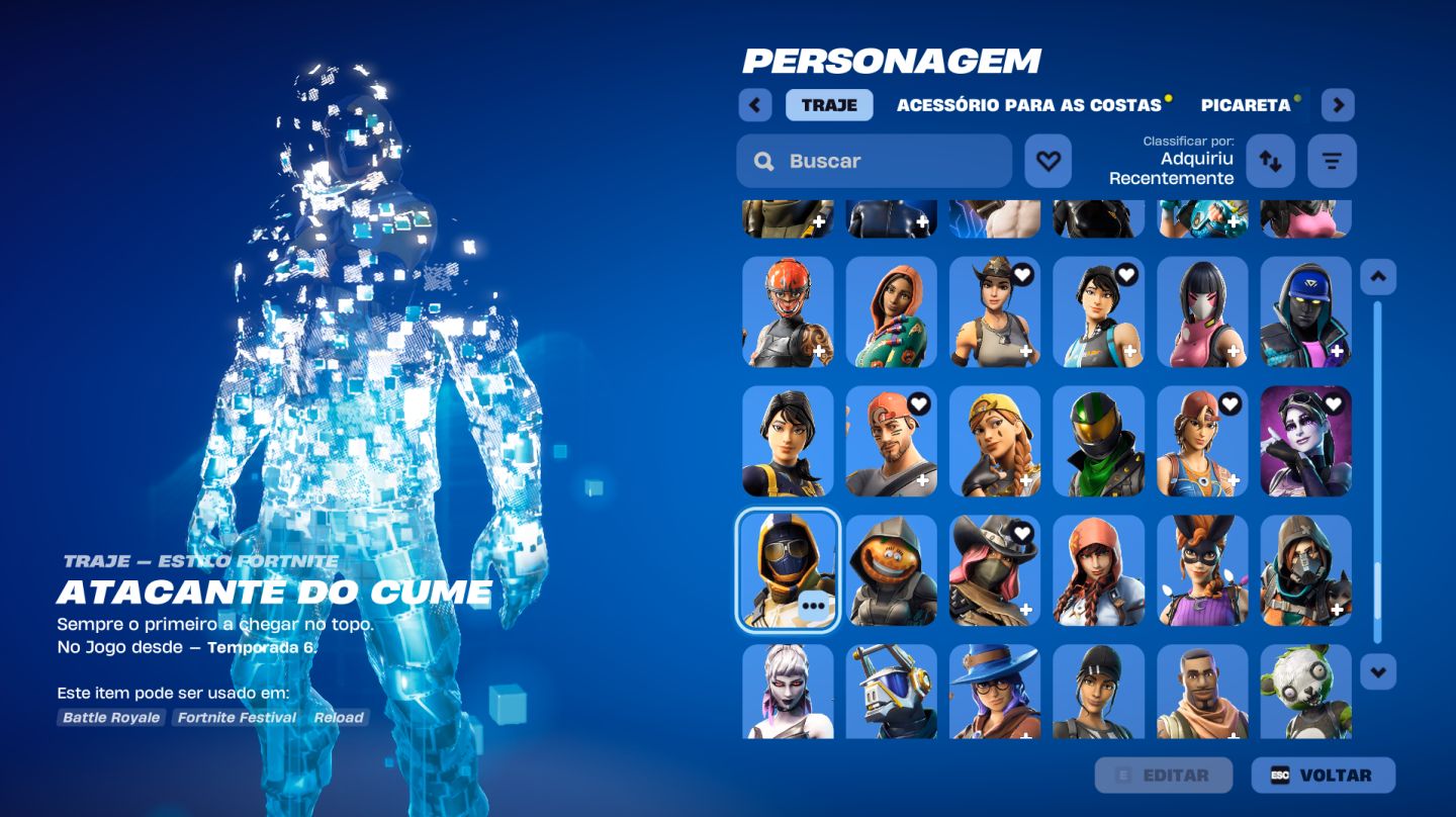 CONTA FORTNITE RARÍSSIMA | WILDCAT + MACHADO LEVIATÃ | OG CAPÍTULO 1