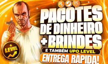 [UP DE CONTAS] GTA 5 ONLINE PC | PACOTES DE DINHEIRO + LEVEL + BRINDES