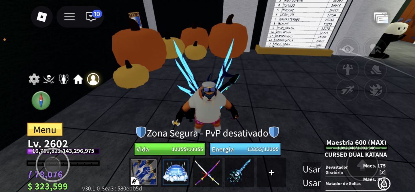 Conta blox fruit com 30M bounty, e muito mais!