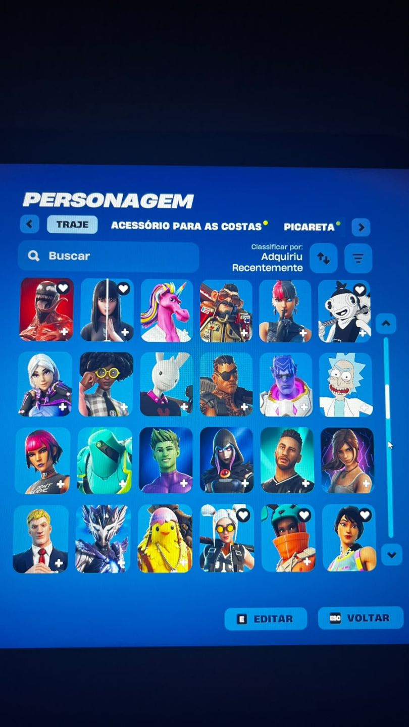 CONTA FORTNITE TRYHARD COM 126 INCLUINDO SALVE O MUNDO E ITENS DE LOJA