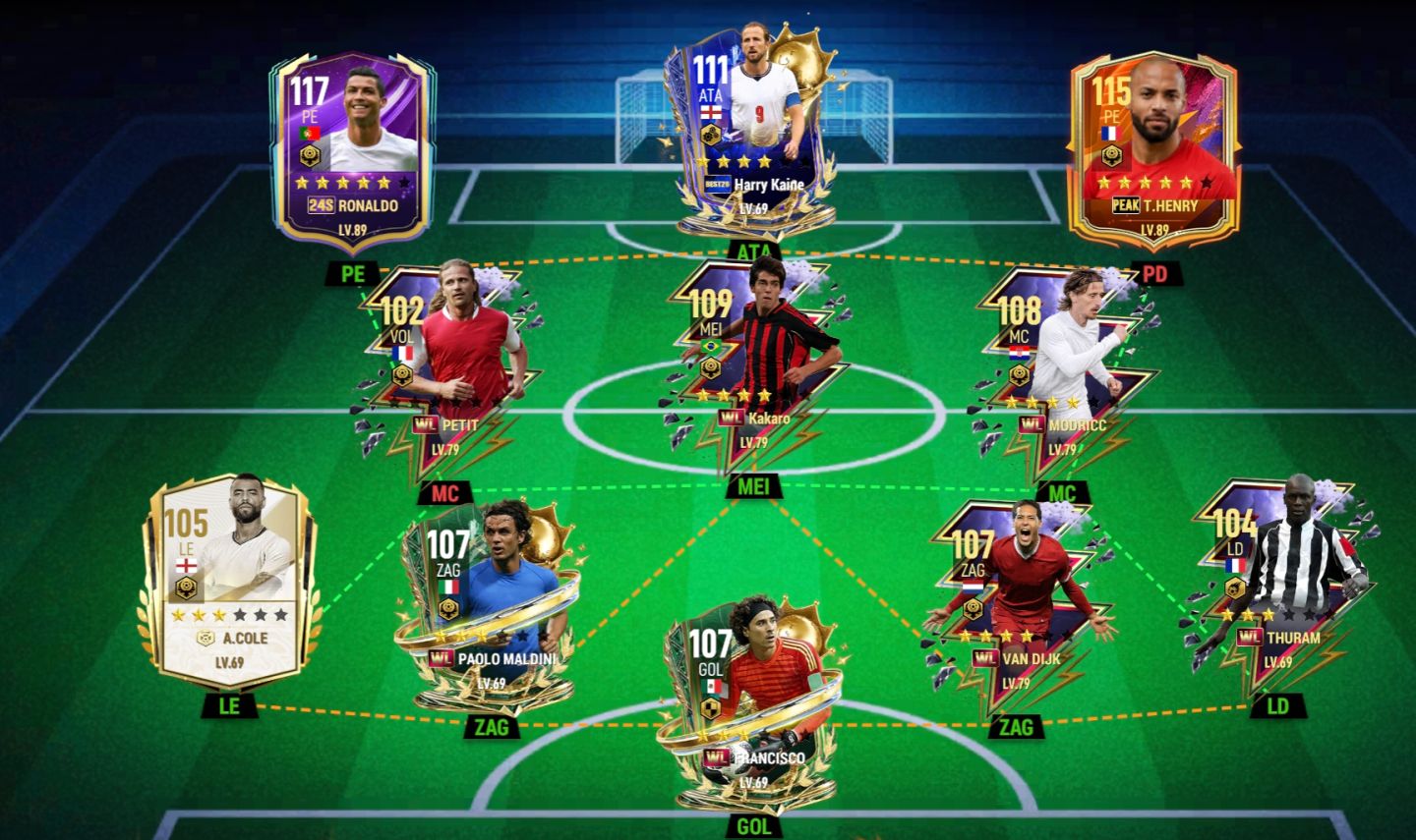 Conta Football Dream Bea Pro INSANA FULL PERSONAGENS LENDÁRIOS