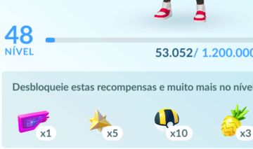Conta POKÉMON GO NÍVEL 48 COM 50 PASSES DE BATALHA PREMIUM E MUITO MAIS!!!!