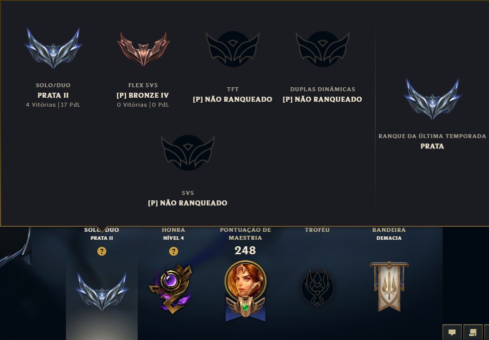Conta LoL e Valorant