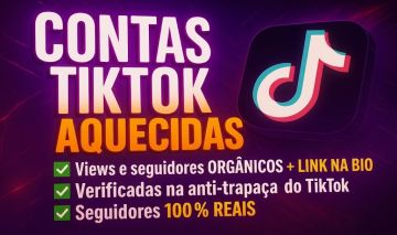 Contas TikTok Aquecidas | Link na Bio | Sem Documento