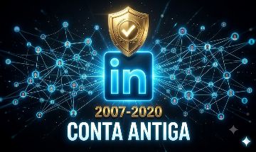 CONTA LINKEDIN ANTIGA (2007-2020) | PERFIL REAL + CONEXÕES | E-MAIL + 2FA