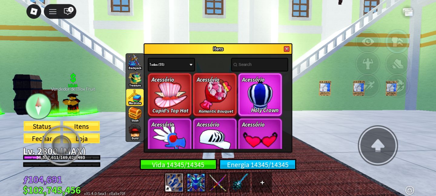 CONTA DE ROBLOX RARA, VÁRIOS JOGOS COMO BLOX FRUITS, VBL, 99 NIGHTS E MUITO MAIS