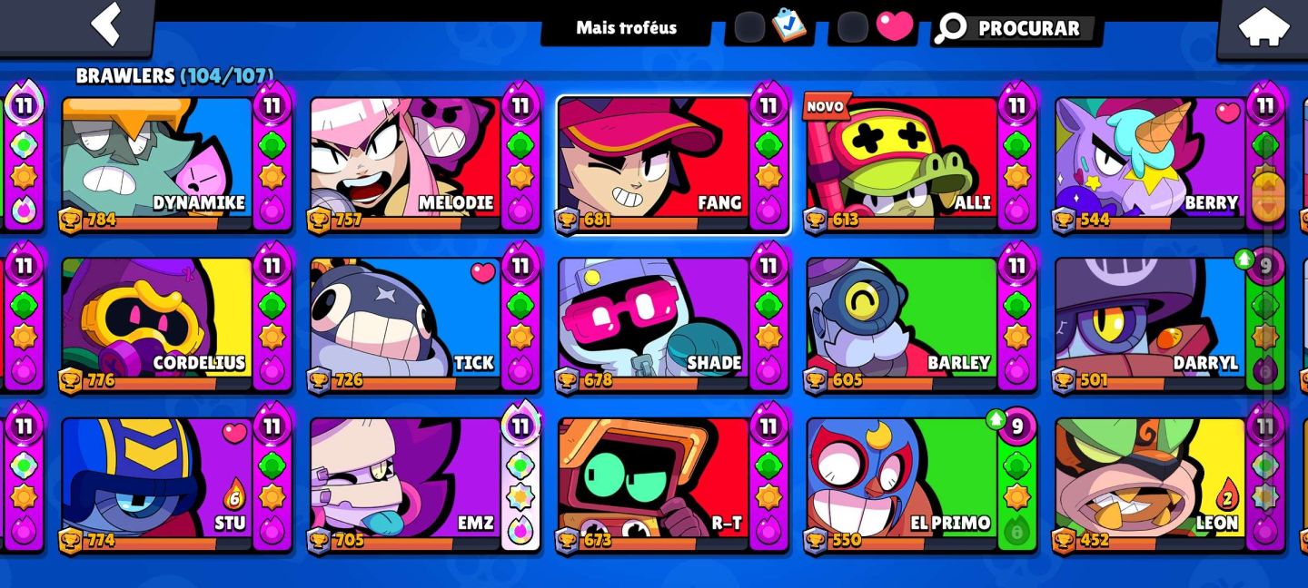 Conta de Brawl stars Full gemada