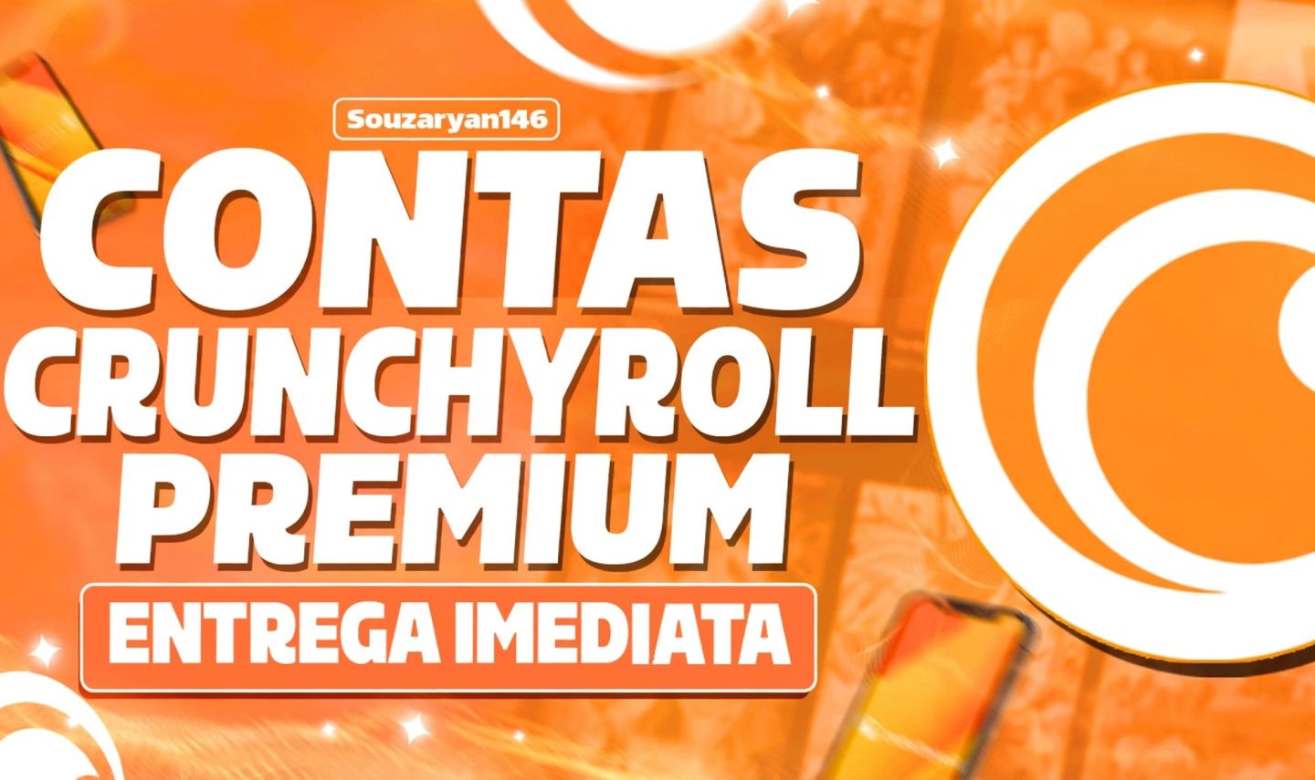 1 Mês Crunchyroll Premium + Entrega Automatica!